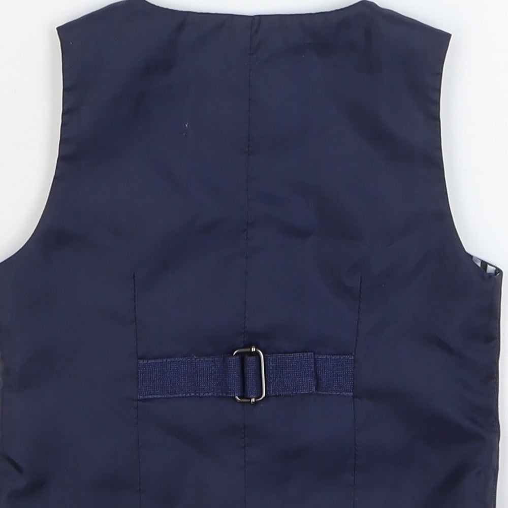 NEXT Boys Blue Jacket Waistcoat Size 6-9 Months Button