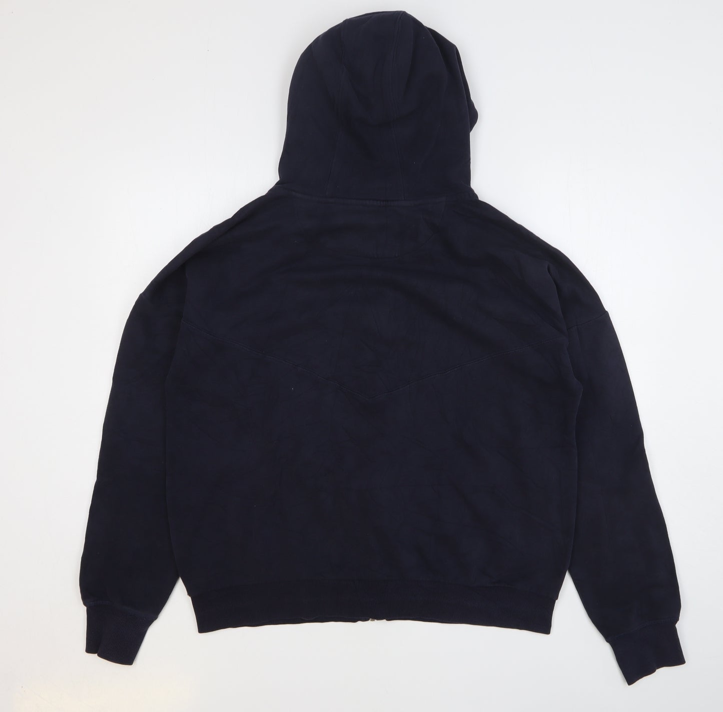 NEXT Womens Blue Cotton Full Zip Hoodie Size L Zip