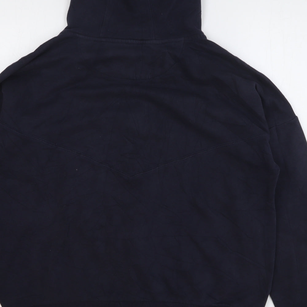 NEXT Womens Blue Cotton Full Zip Hoodie Size L Zip