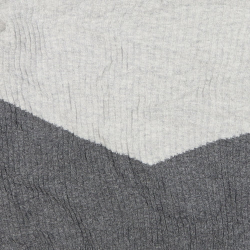 Marks and Spencer Womens Grey High Neck Acrylic Pullover Jumper Size S