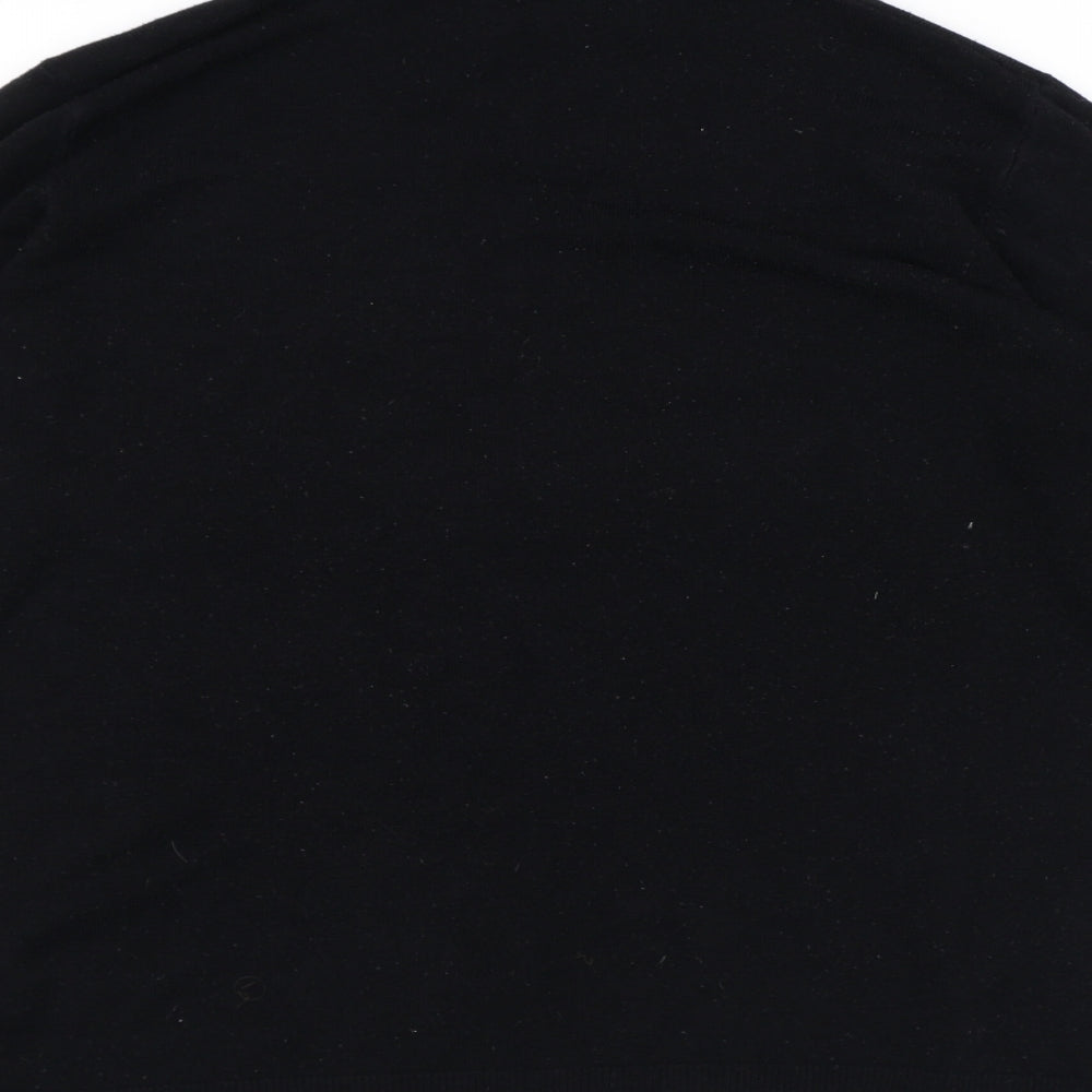 TU Womens Black High Neck Acrylic Pullover Jumper Size 18