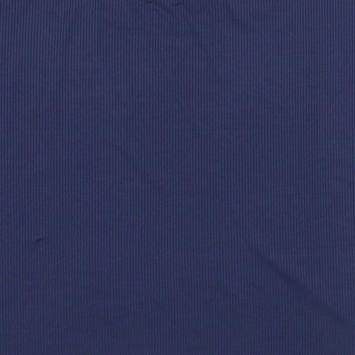 DREAM Womens Blue Polyester Basic T-Shirt Size M Round Neck - Lace