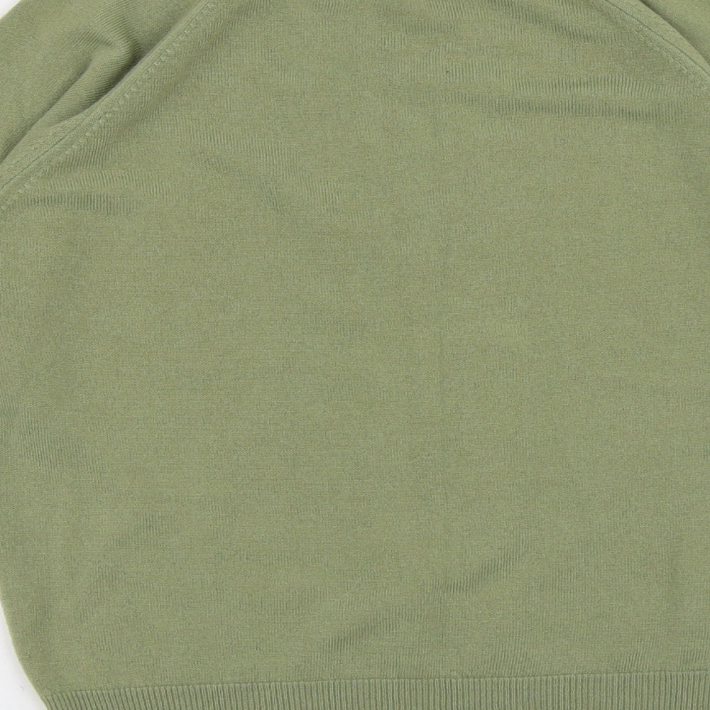 Keynote Womens Green Round Neck Acrylic Pullover Jumper Size 14