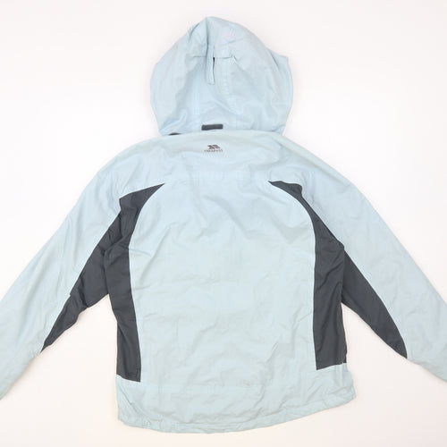 Trespass Womens Blue Windbreaker Jacket Size M Zip