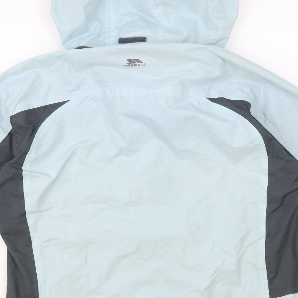 Trespass Womens Blue Windbreaker Jacket Size M Zip