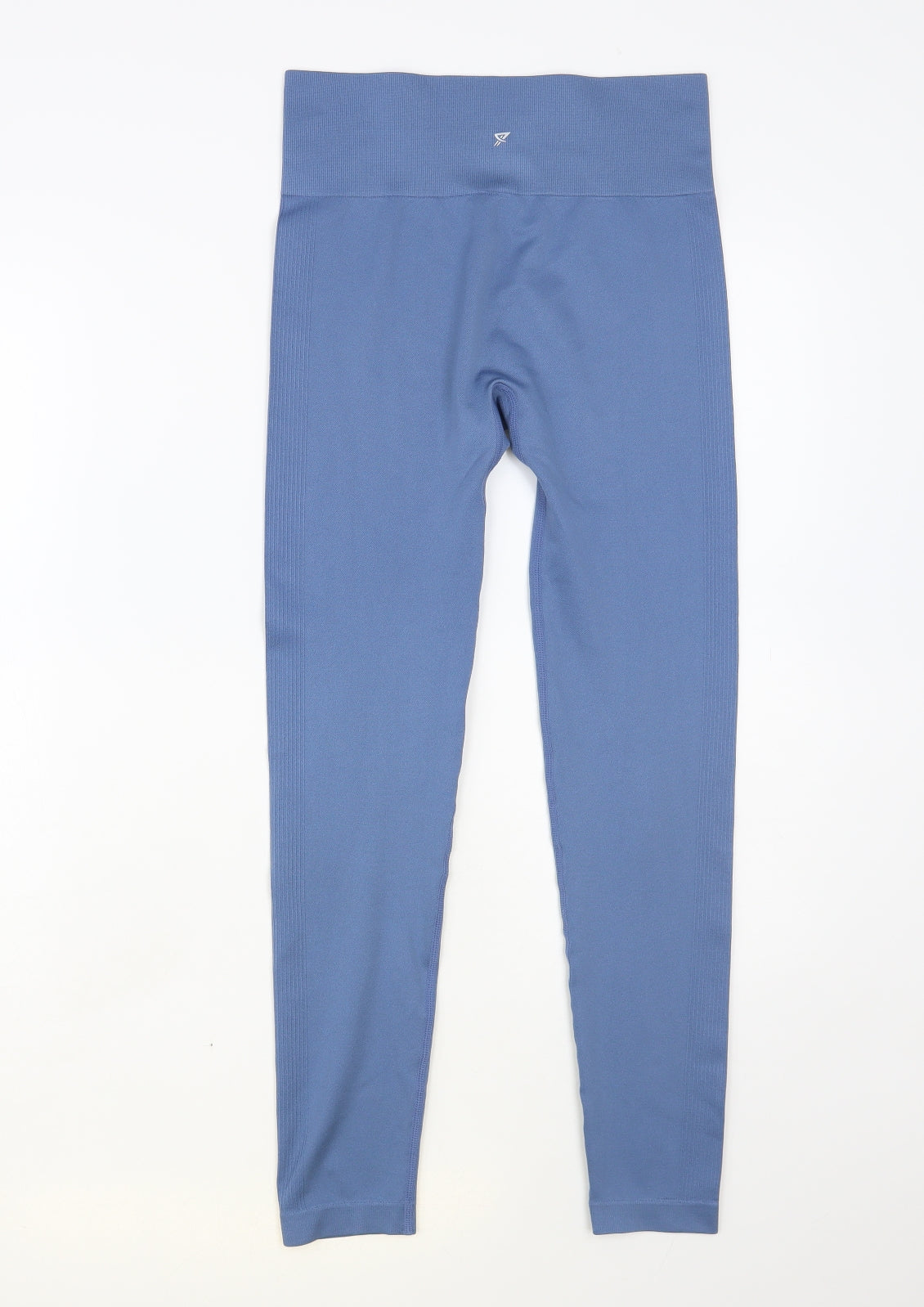 Primark Womens Blue Polyester Compression Leggings Size 10 L26 in Regular Pullover