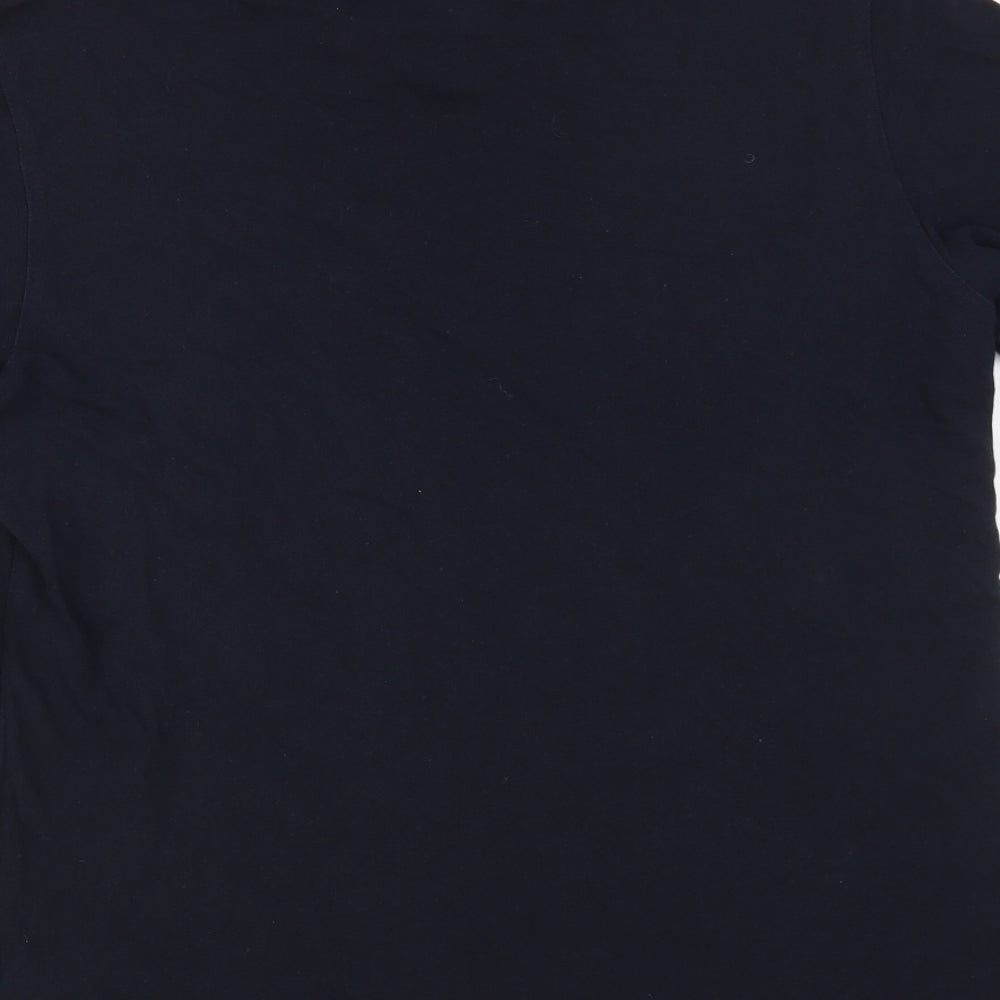 Pretty Green Mens Blue Cotton Polo Size XL Collared Button
