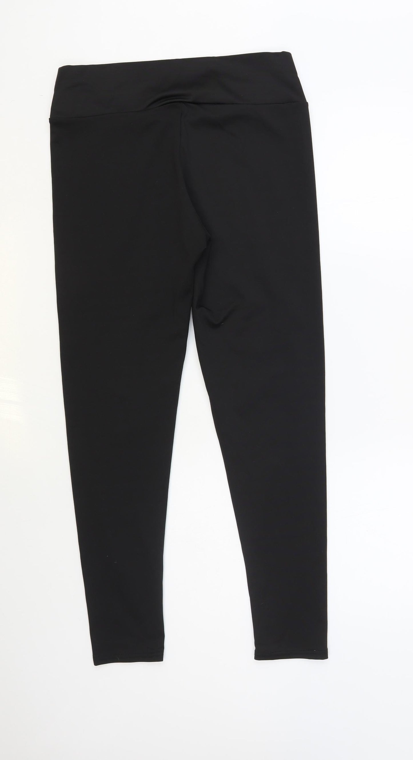 SheIn Womens Black Polyester Compression Leggings Size XL L28 in Relaxed Pullover - Faith