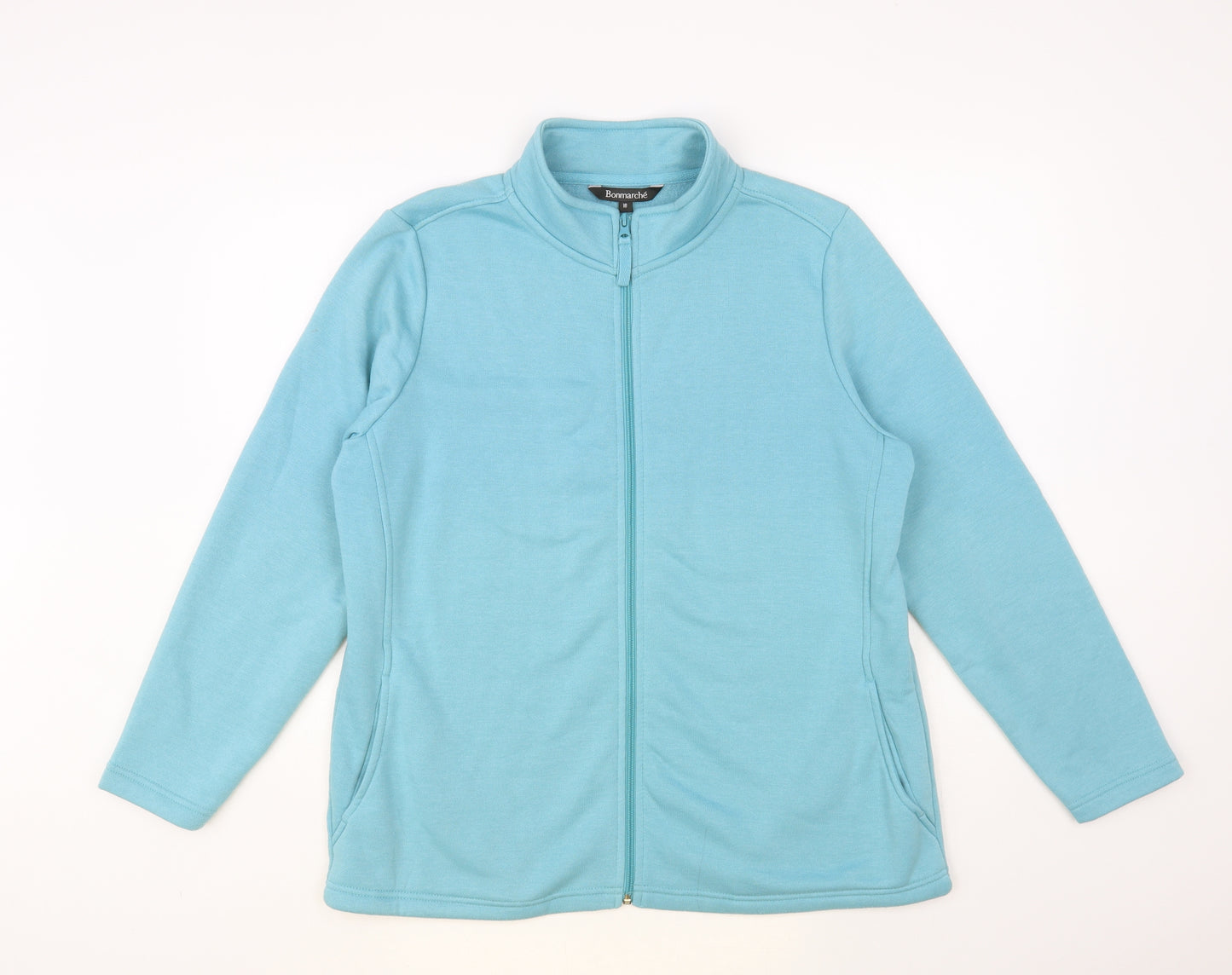 Bonmarché Womens Blue Polyester Full Zip Sweatshirt Size 18 Zip