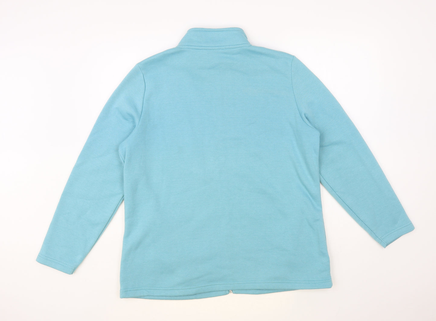 Bonmarché Womens Blue Polyester Full Zip Sweatshirt Size 18 Zip