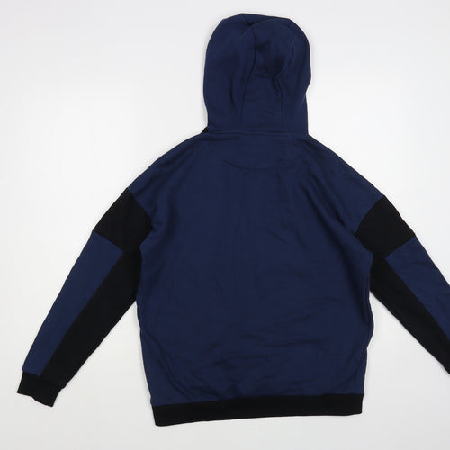 PEP & Co Boys Blue Colourblock Cotton Pullover Hoodie Size 14-15 Years Pullover - Brooklyn New York City