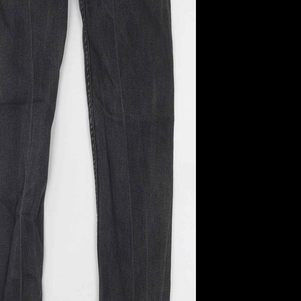 Primark Mens Grey Cotton Skinny Jeans Size 30 in L32 in Regular Button