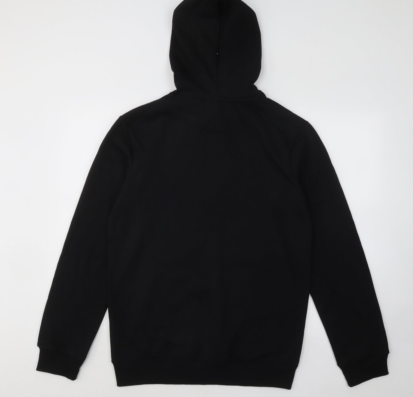 Enzo Mens Black Cotton Pullover Hoodie Size XL