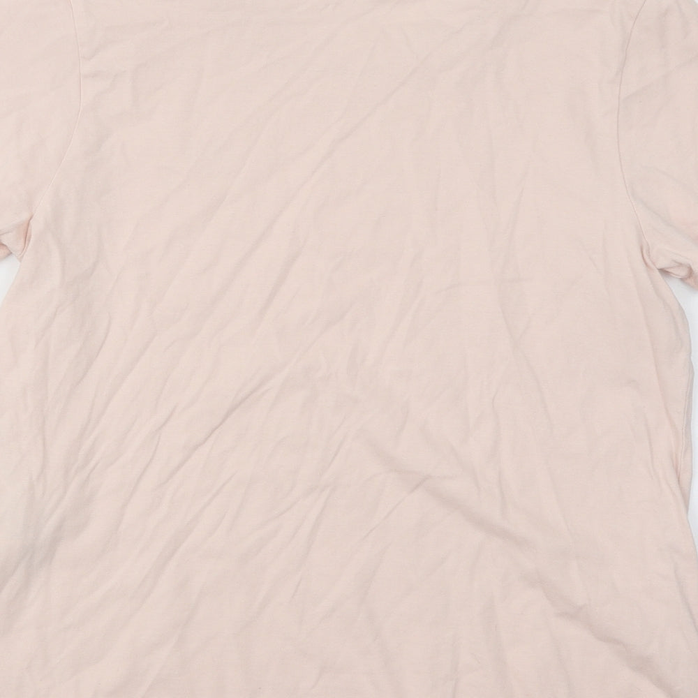 Levi's Womens Pink Cotton Basic T-Shirt Size L Round Neck