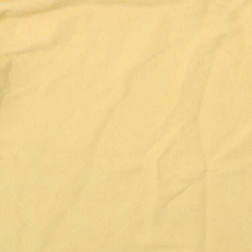 Pull&Bear Womens Yellow Cotton Pullover Sweatshirt Size S Pullover