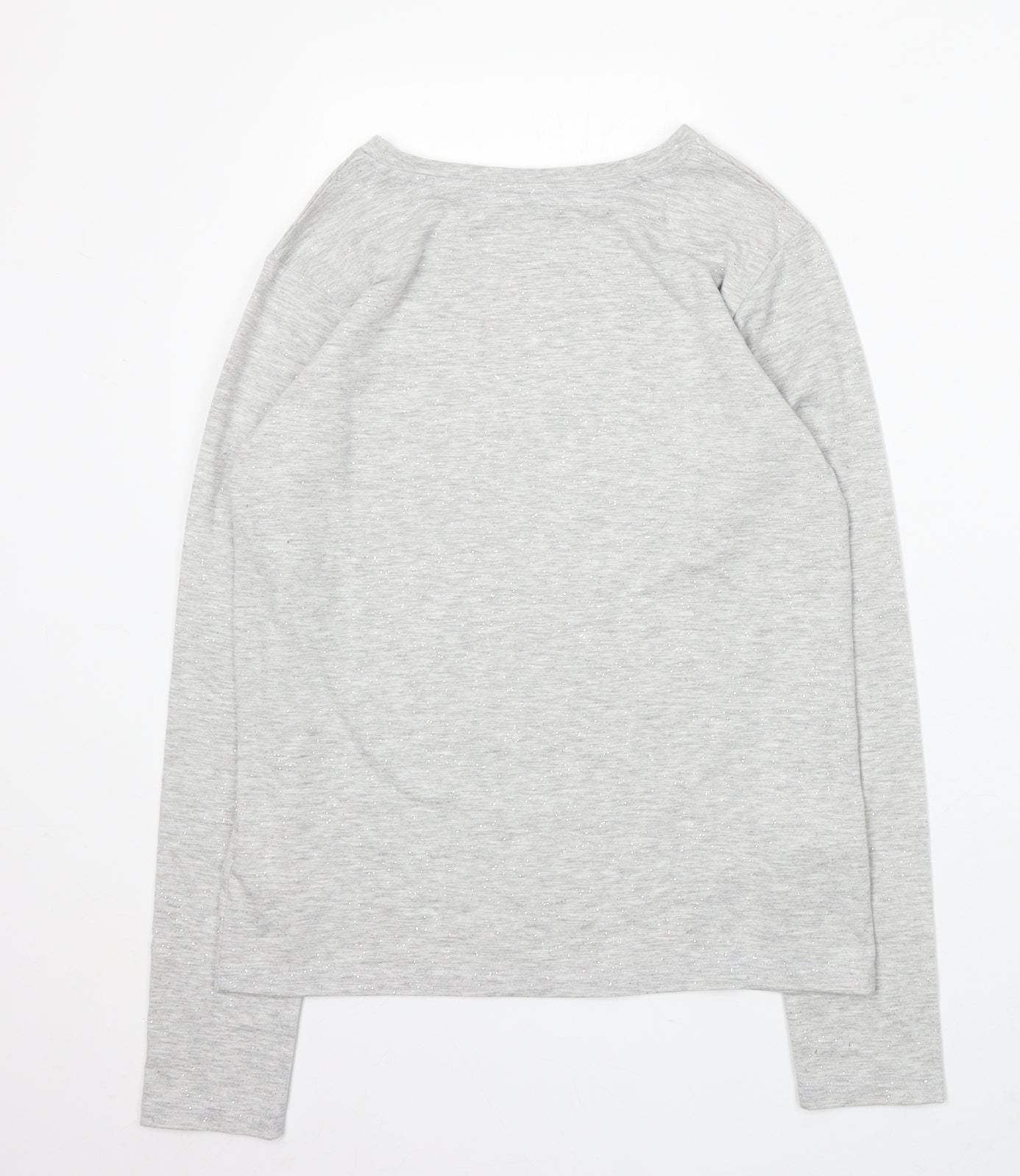 Primark Girls Grey Cotton Basic T-Shirt Size 13-14 Years Round Neck - Limited Edition