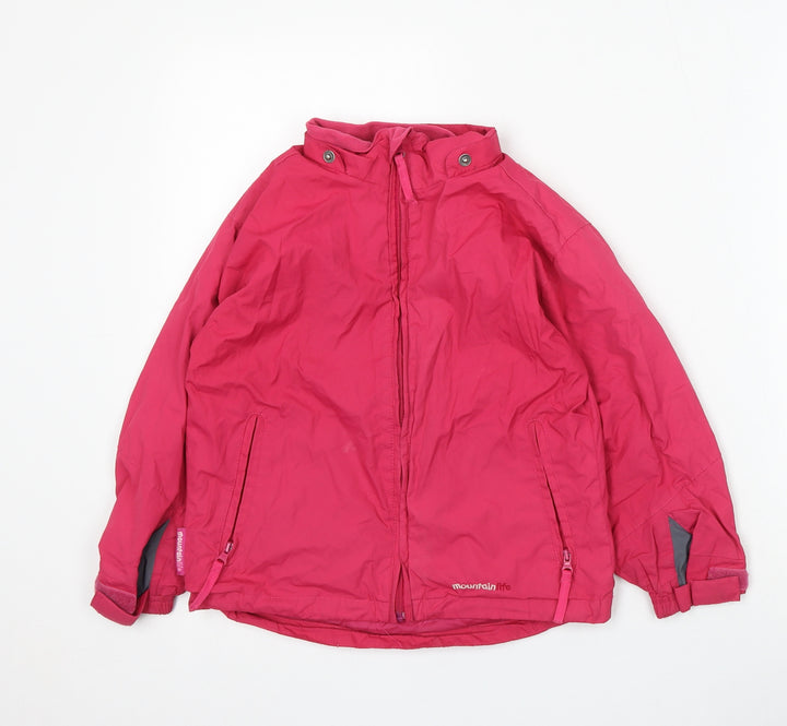 Mountain Life Girls Pink Jacket Size 3-4 Years Zip