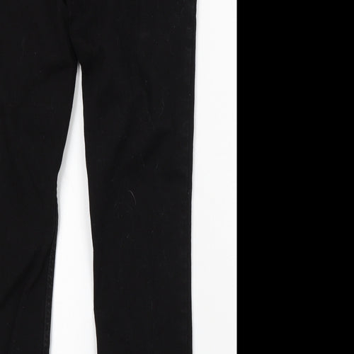 Old Navy Womens Black Cotton Skinny Jeans Size 14 L31 in Regular Button