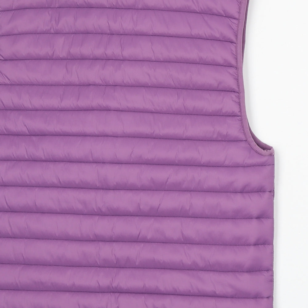ASOS Womens Purple Gilet Jacket Size M Zip