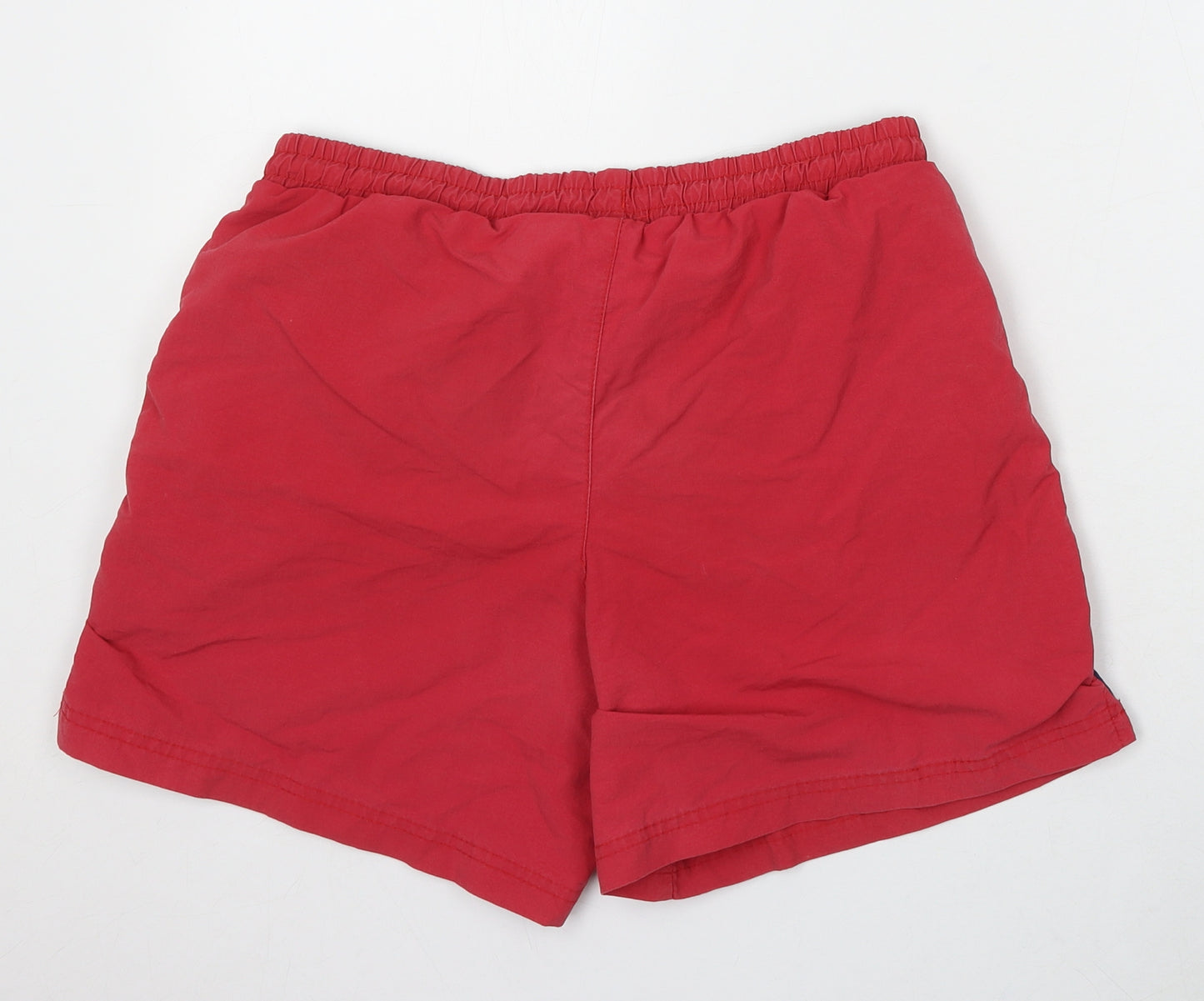 Slazenger Mens Red Polyester Sweat Shorts Size S L6 in Regular Drawstring - Swim Shorts