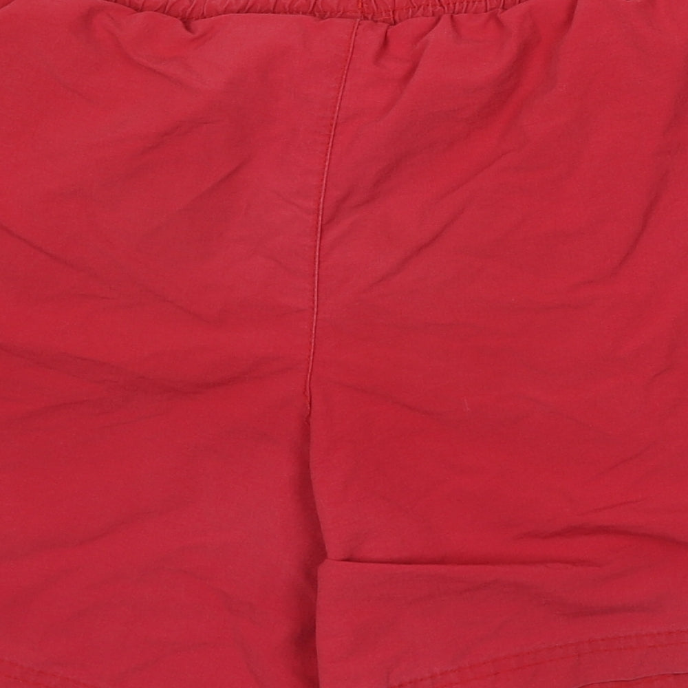 Slazenger Mens Red Polyester Sweat Shorts Size S L6 in Regular Drawstring - Swim Shorts