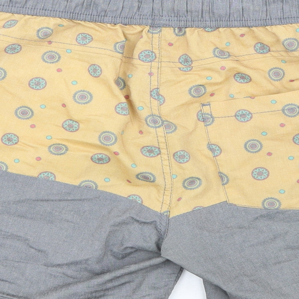 Skylark Mens Multicoloured Polka Dot Cotton Sweat Shorts Size 30 Athletic Drawstring