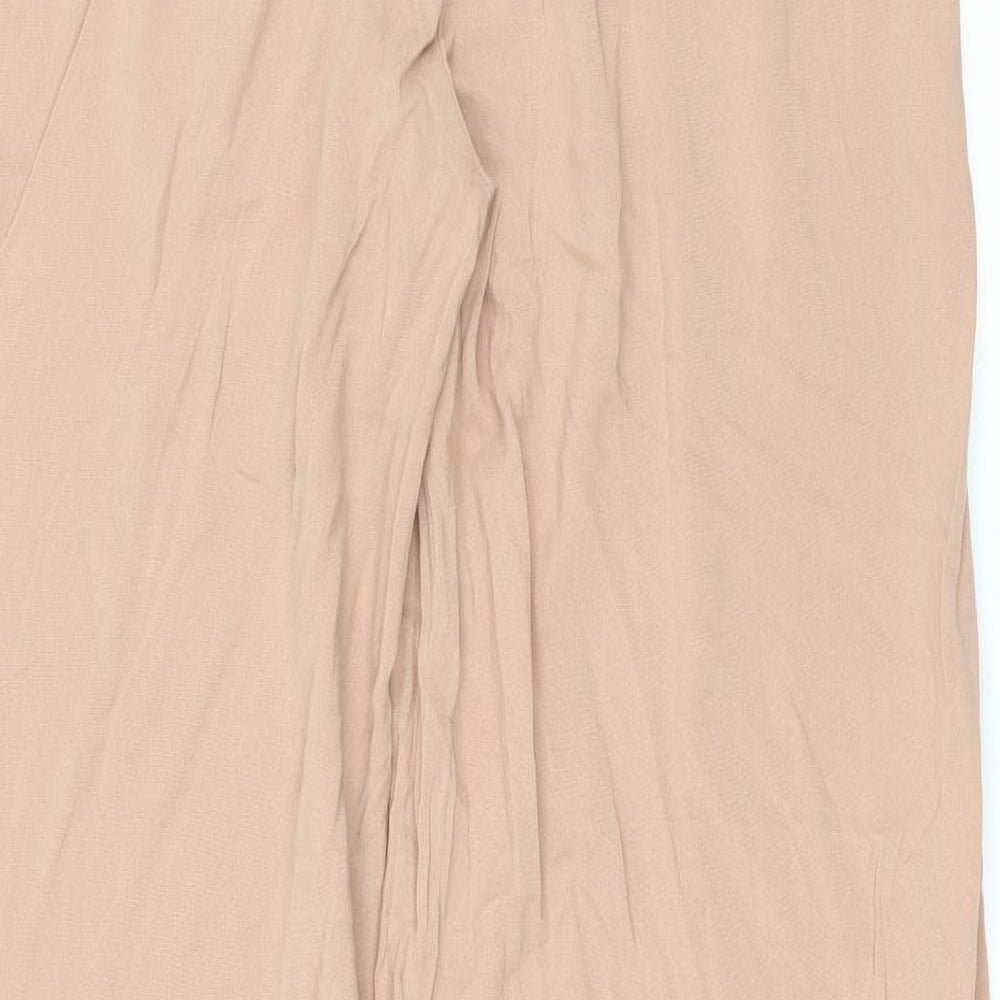 Primark Womens Pink Viscose Trousers Size 6 L28.5 in Regular Drawstring