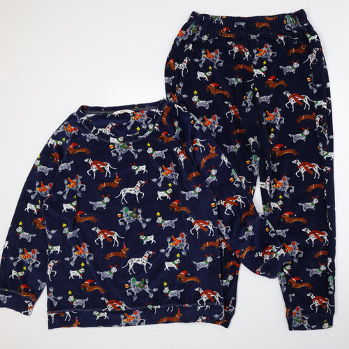 TU Womens Multicoloured Geometric Polyester Top Pyjama Set Size 14 - Christmas, Dogs, Animals