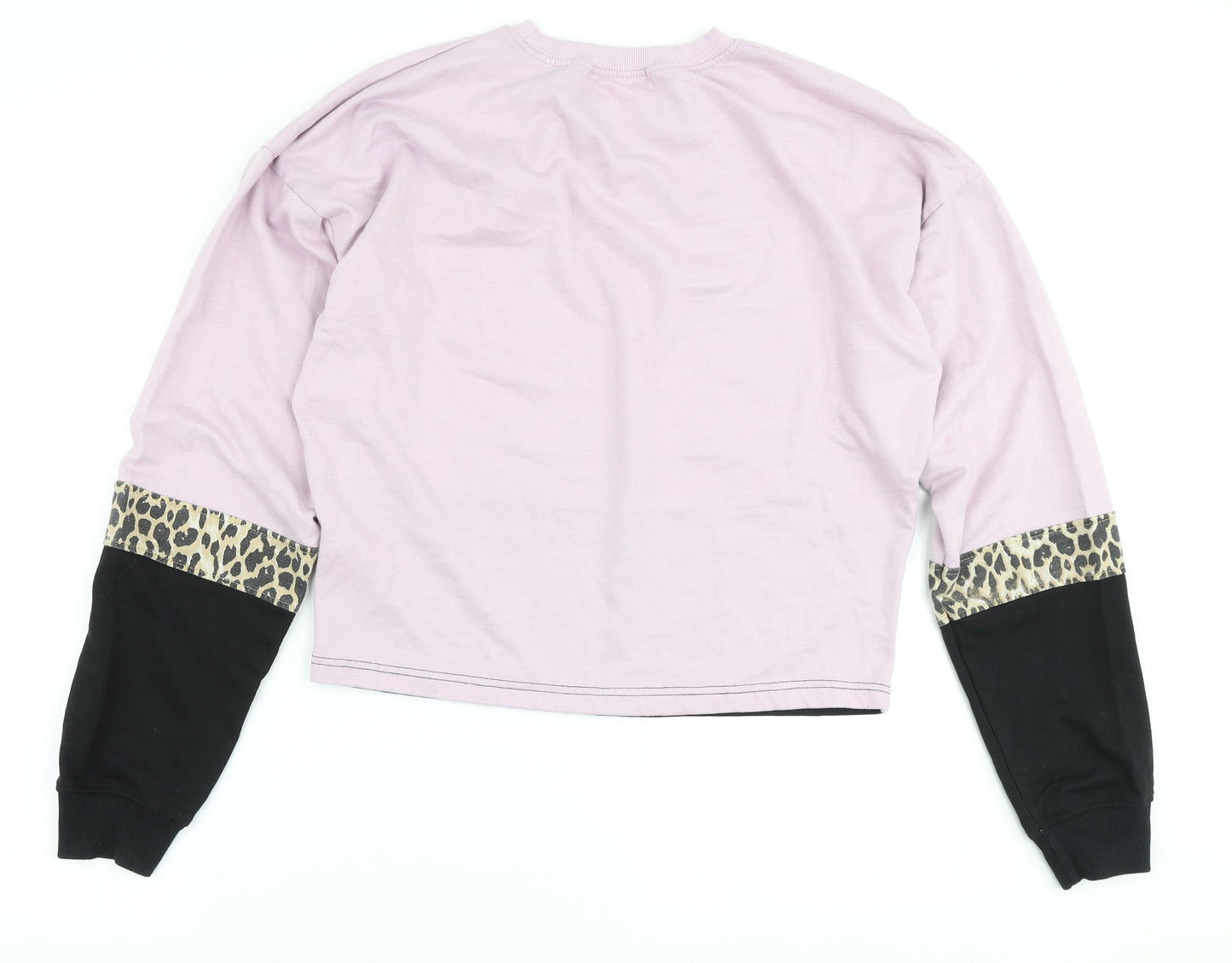 Missguided Womens Multicoloured Colourblock Polyester Pullover Sweatshirt Size 12