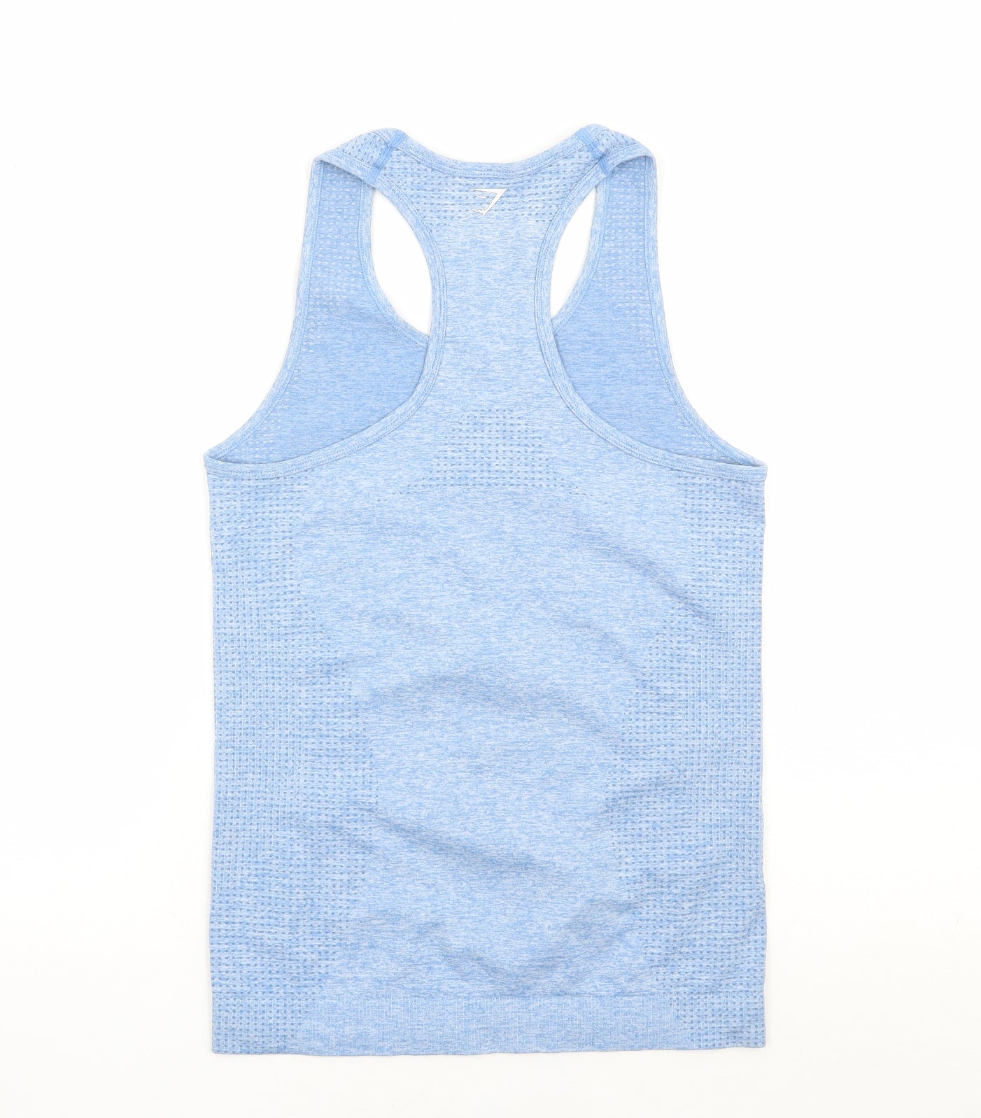 Gymshark Womens Blue Polyester Basic Tank Size S Scoop Neck Pullover