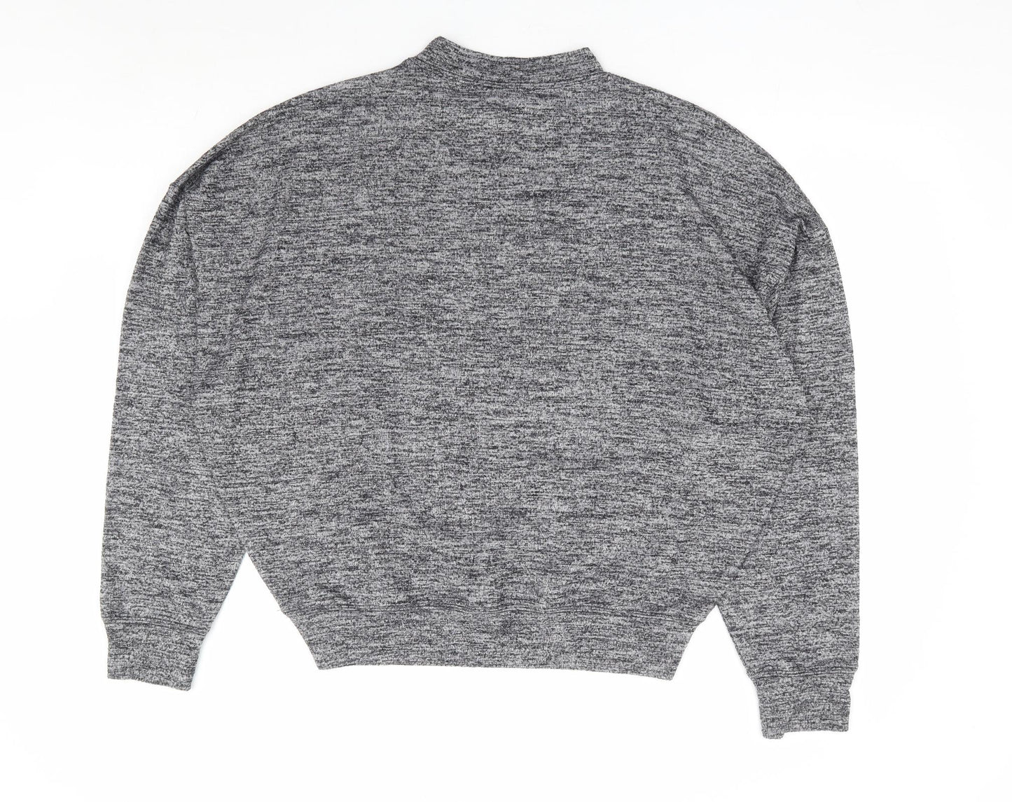 J Genevieve Womens Grey Polyester Pullover Sweatshirt Size L Pullover - Tired Girl Club, Batwing