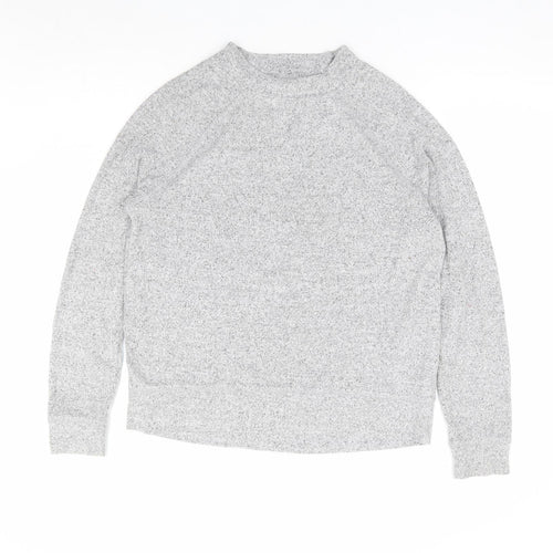 F&F Womens Grey Viscose Pullover Sweatshirt Size 12 Pullover - Lounge Top