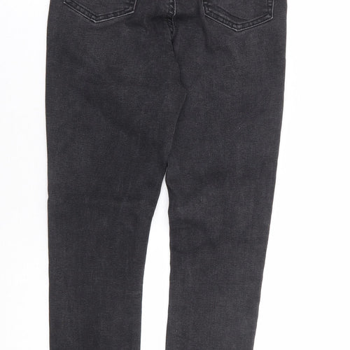 Primark Womens Black Cotton Skinny Jeans Size 10 L28 in Regular Zip