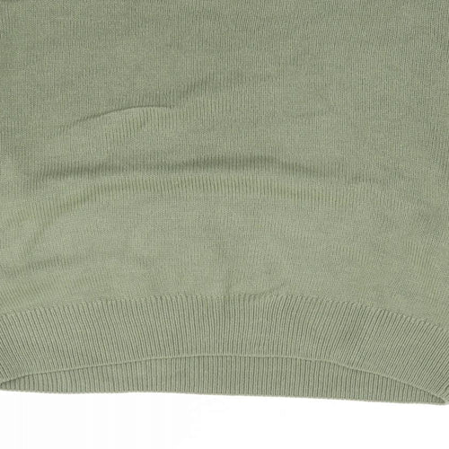 New Look Womens Green Mock Neck Acrylic Pullover Jumper Size S