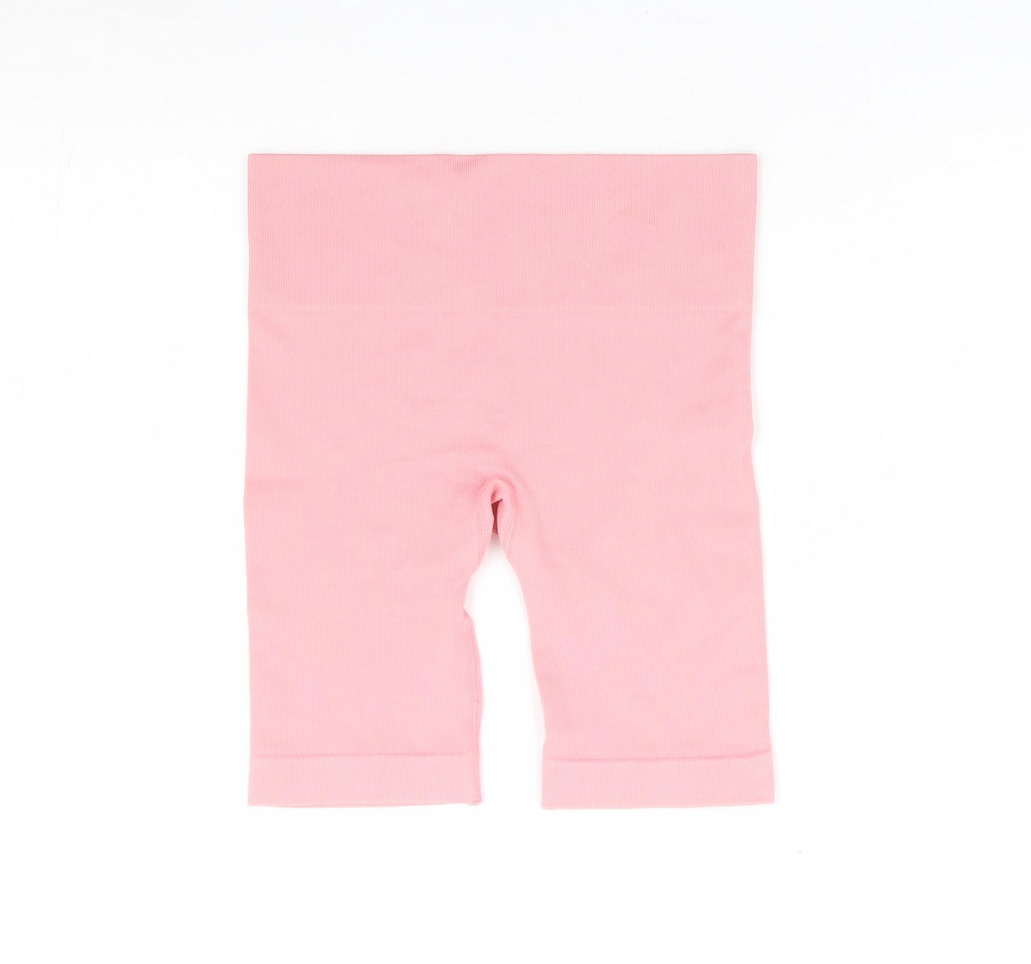 Primark Womens Pink Nylon Compression Shorts Size 6 L8 in Regular - Ribbed