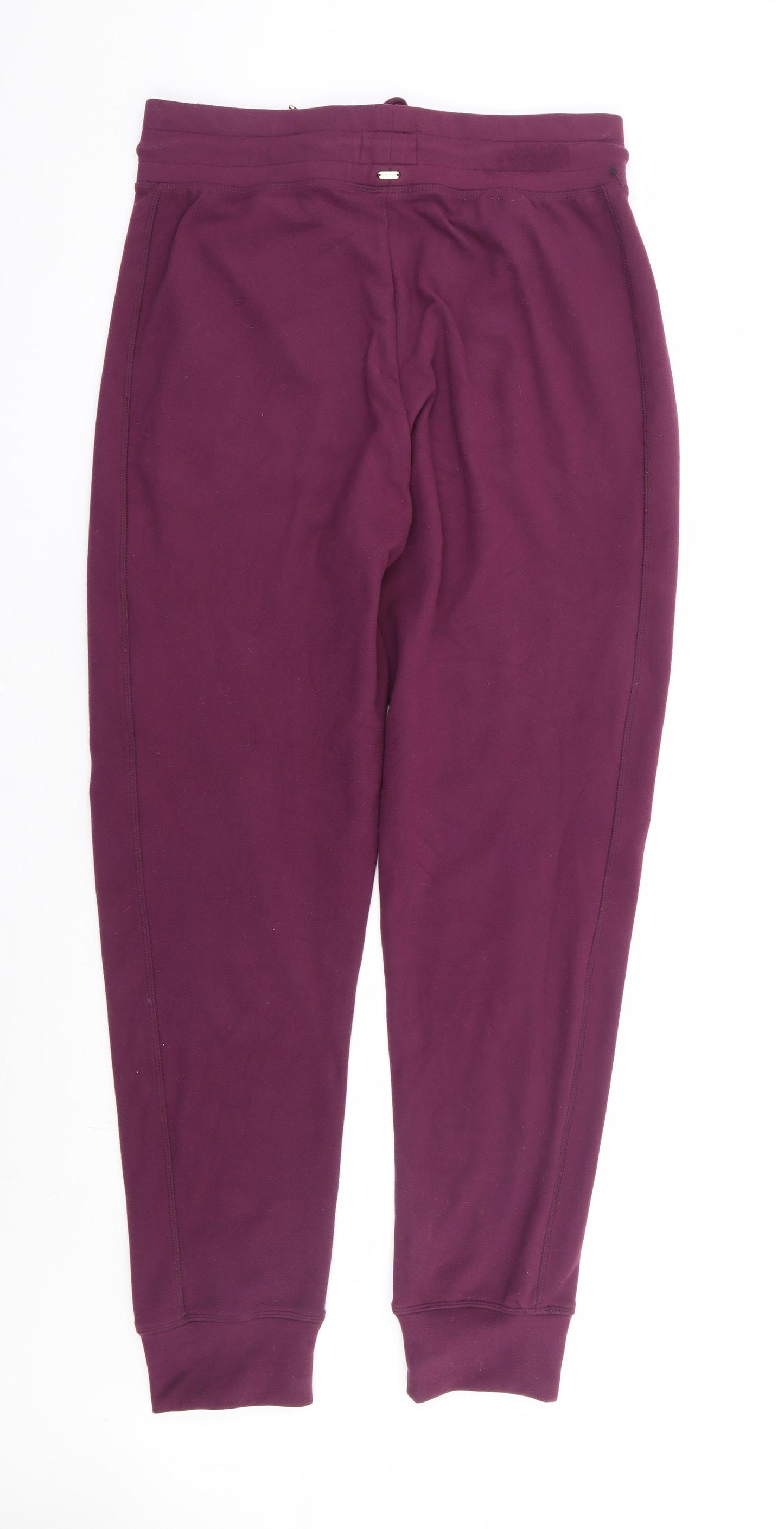 NEXT Womens Purple Polyester Jogger Trousers Size 12 L30 in Regular Drawstring - Lounge Pant