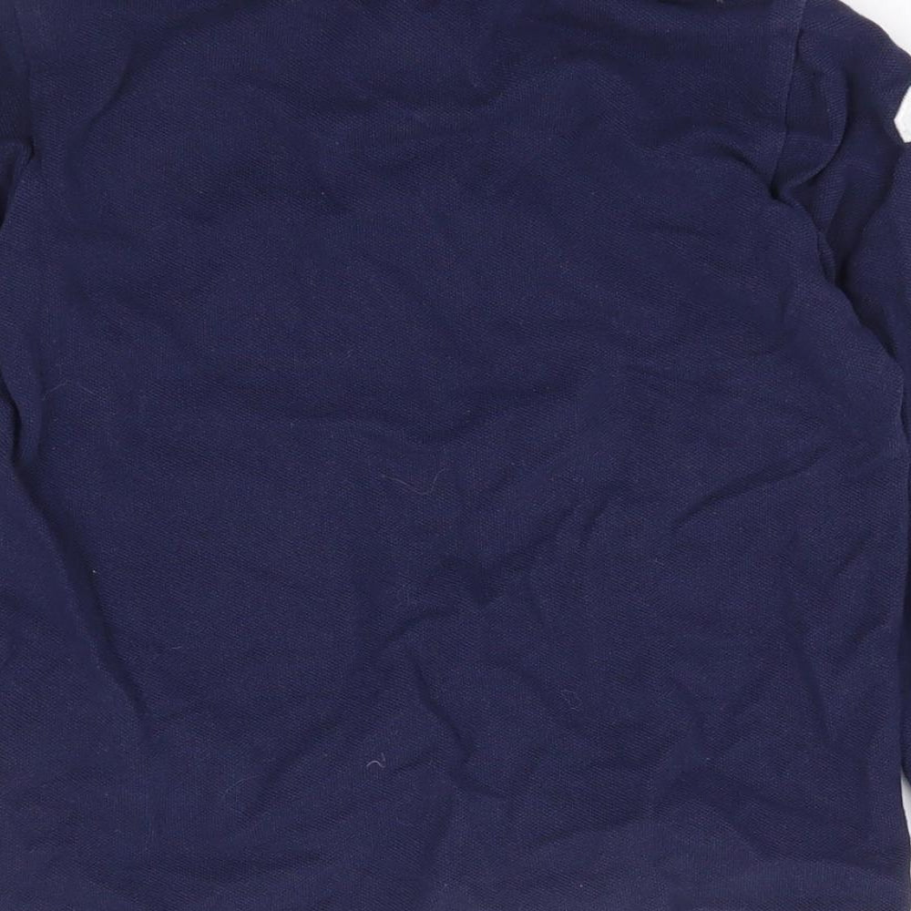 Polo Ralph Lauren Boys Blue 100% Cotton Basic Polo Size 4 Years Collared Button