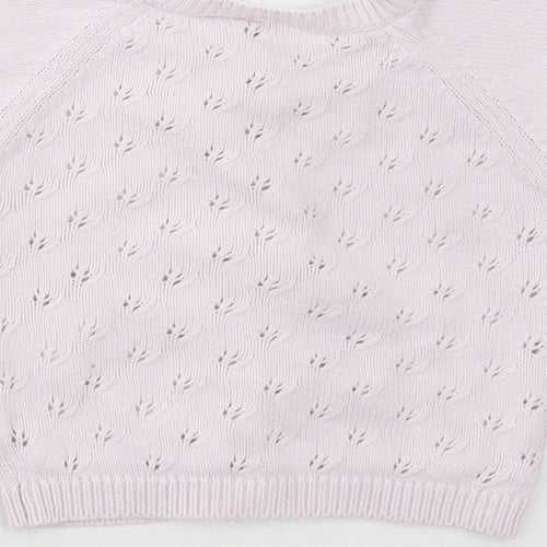 name it Girls Pink Cotton Cardigan Jumper Size 6-9 Months Button