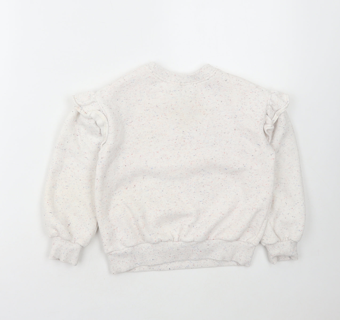 Leigh Tucker Girls Multicoloured Cotton Pullover Sweatshirt Size 4-5 Years Pullover