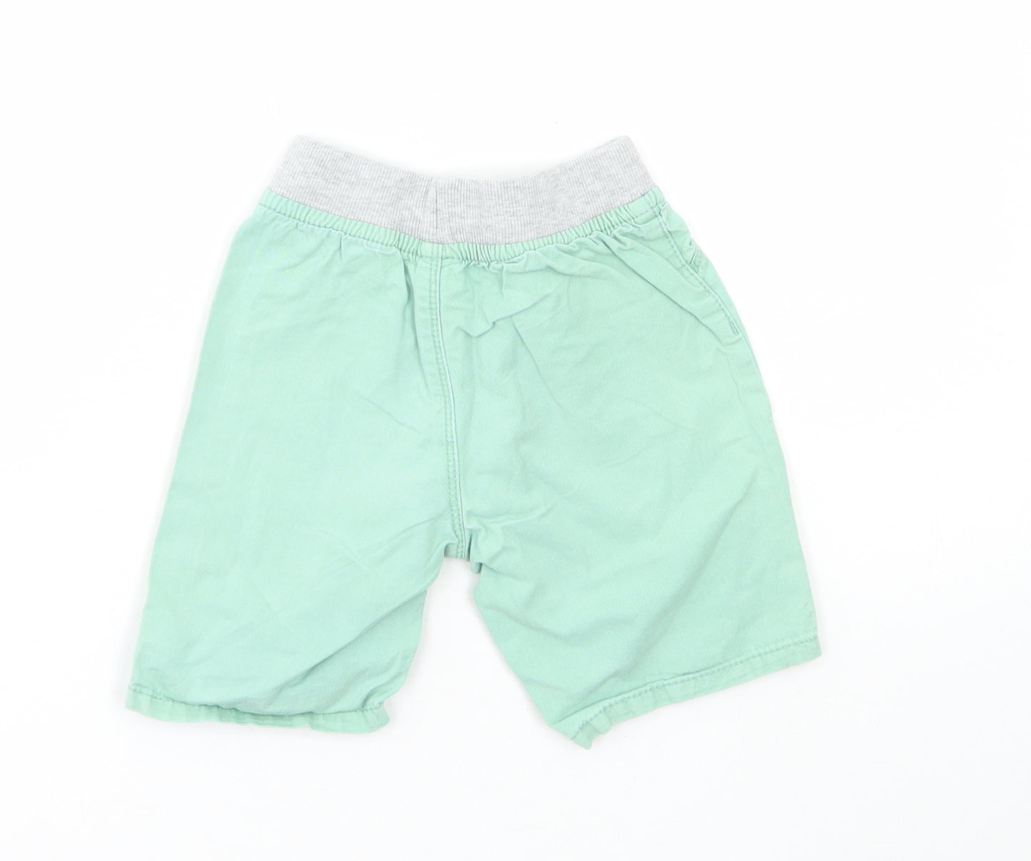 Dunnes Stores Boys Green Cotton Chino Shorts Size 2-3 Years Regular Drawstring