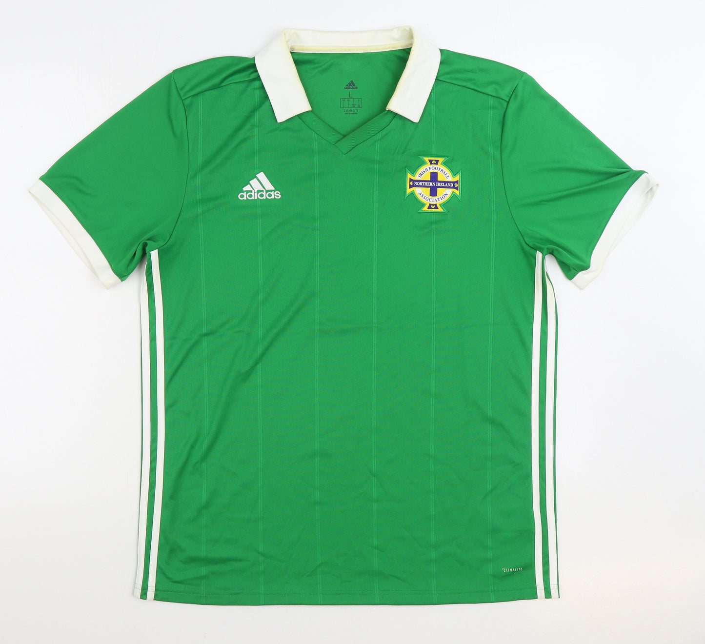 adidas Mens Green Polyester Polo Size L Collared Pullover - Northern Ireland