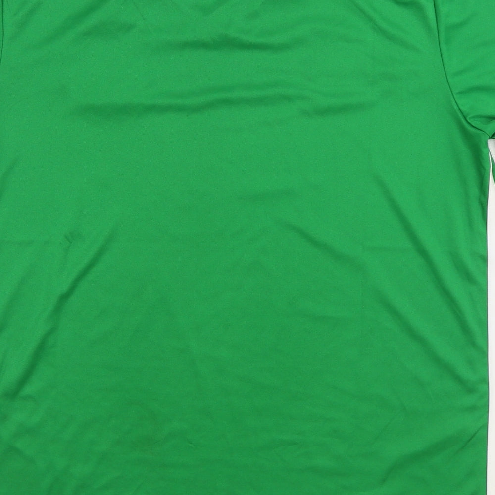 adidas Mens Green Polyester Polo Size L Collared Pullover - Northern Ireland