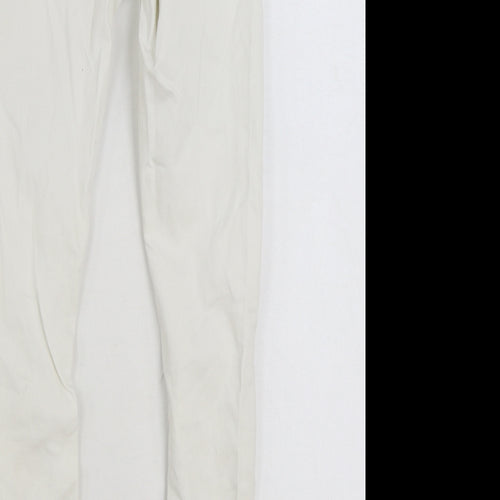 Denim & Co. Womens White Cotton Skinny Jeans Size 6 L30 in Regular Zip