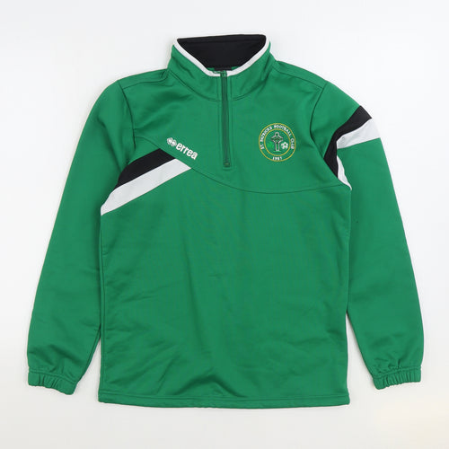 ERREA Mens Green Jacket Size XS Zip - St Patricks Football Club