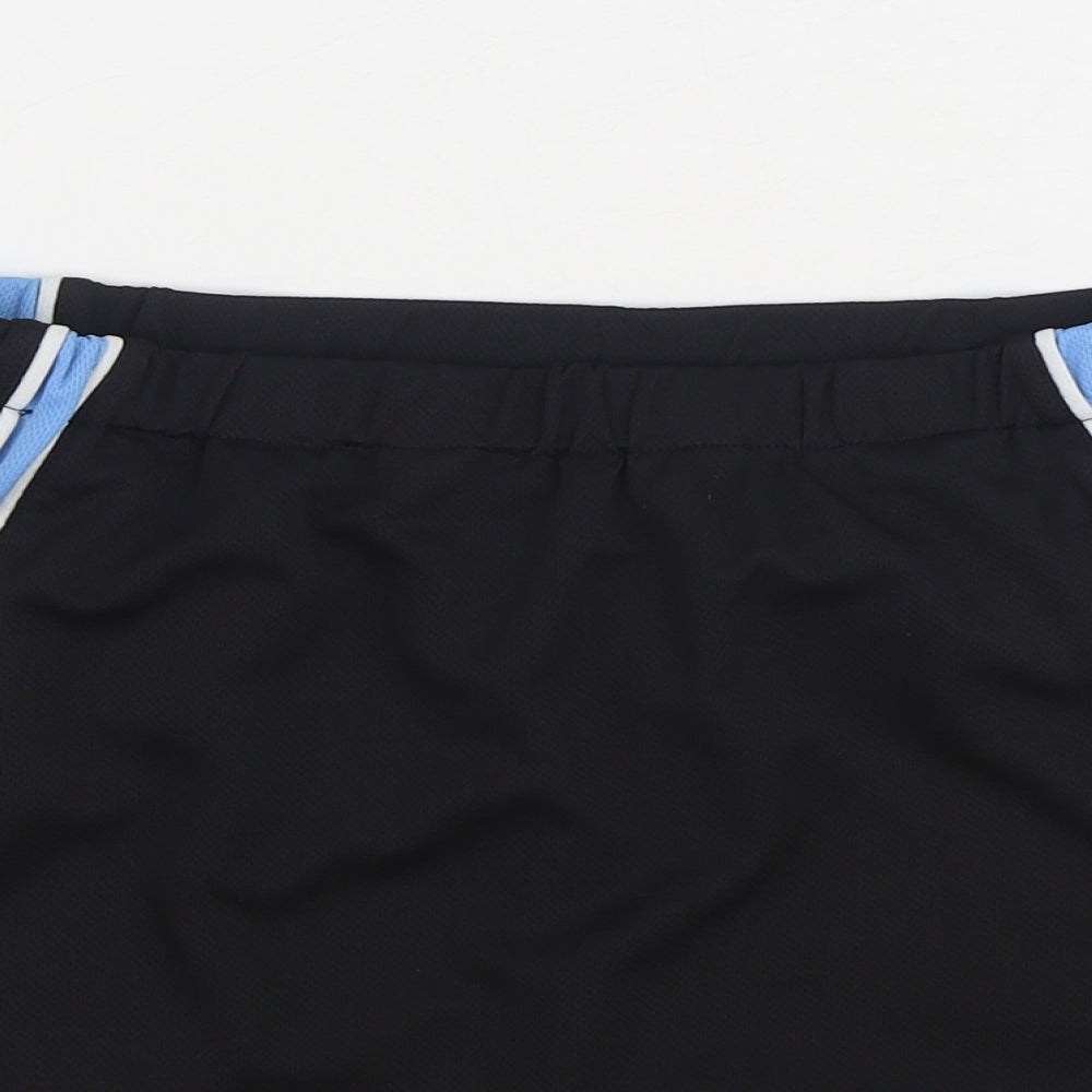 On Side Womens Black Polyester Mini Skort Size 12