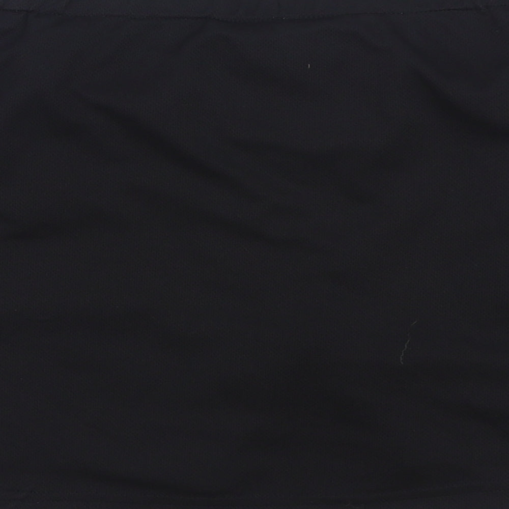 On Side Womens Black Polyester Mini Skort Size 12