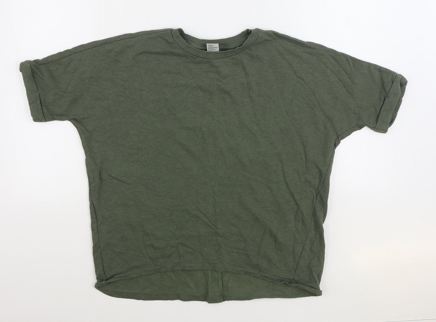 Anko Womens Green Cotton Pullover Sweatshirt Size 10 Pullover