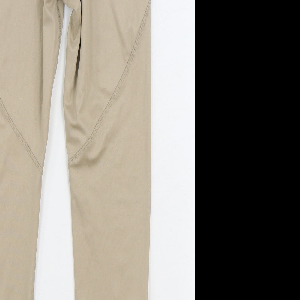 Workout Womens Beige Polyester Jogger Leggings Size S L28 in