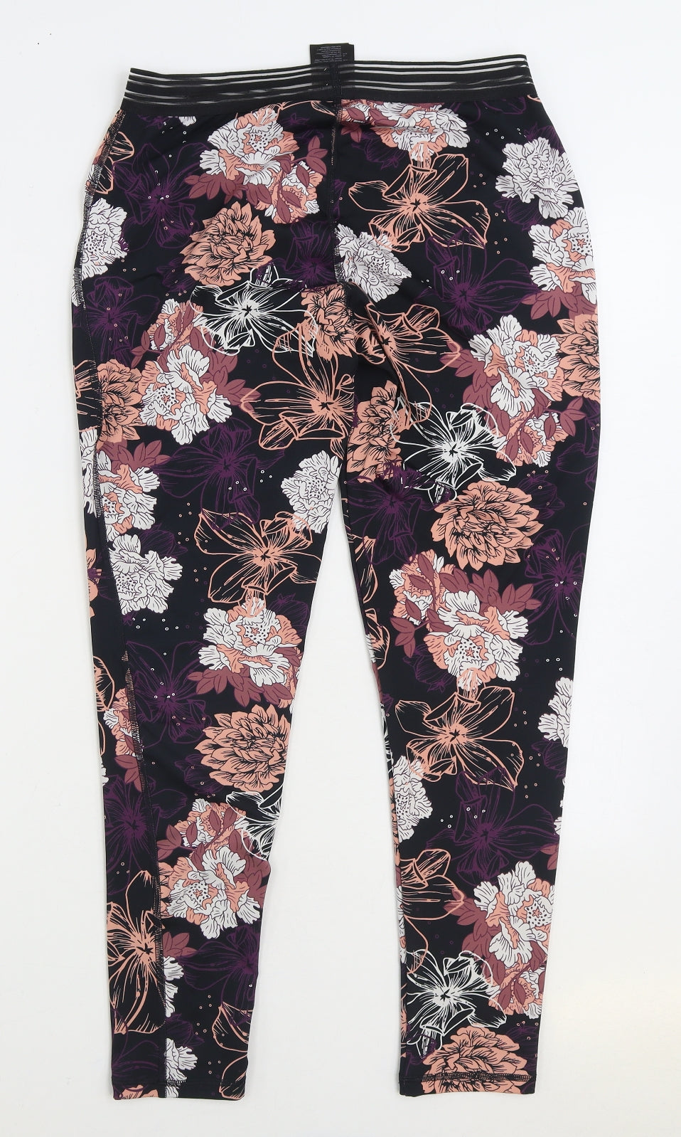 Crivit Womens Multicoloured Floral Polyester Jogger Leggings Size L L28 in