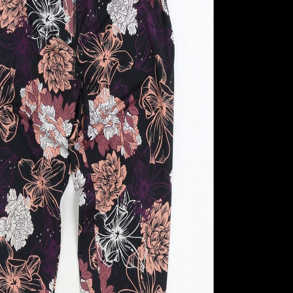 Crivit Womens Multicoloured Floral Polyester Jogger Leggings Size L L28 in